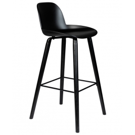 Albert Kuip all black bar stool